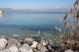 Lago di Garda: panoramica lago e cielo