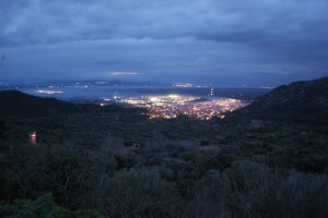 Panoramica - Guspini (VS) dal Passo Genn’è Frongia