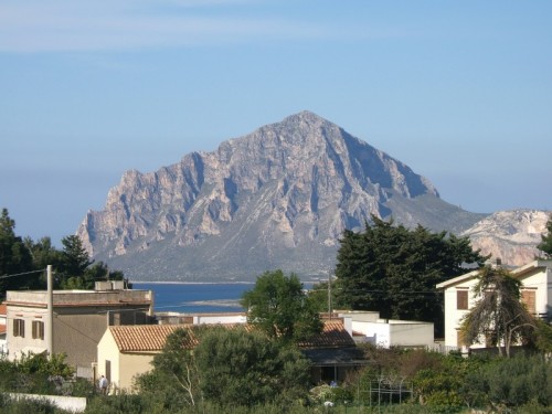 Custonaci - Monte Cofano visto da Valderice Custonaci - Monte Cofano visto da Valderice