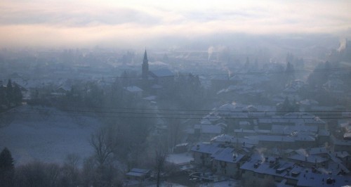 Pedavena - Pedavena, la nebbia invernale