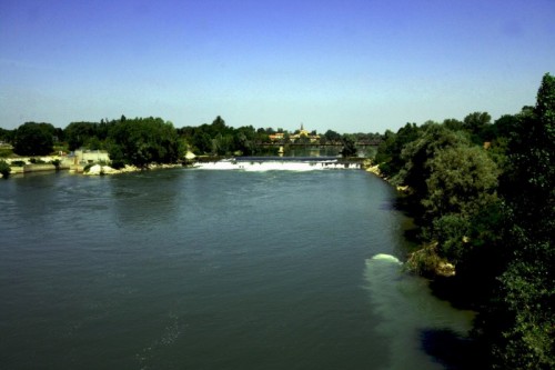 Pizzighettone - Veduta di Pizzighettone dall'Adda Pizzighettone - Veduta di Pizzighettone dall'Adda