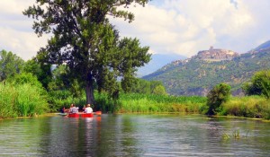 Sermoneta vista dal Fiume Cavata
