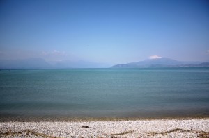 Panorama del Lago di Garda con  Monte Baldo
