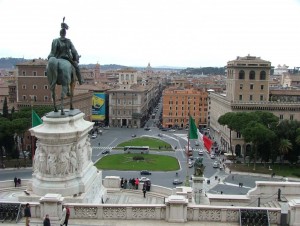 Roma vista dall’altare della patria