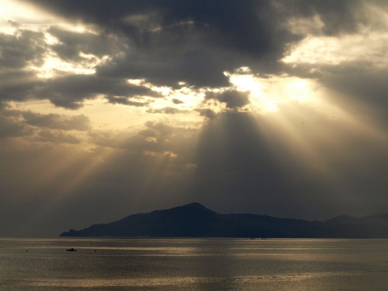 ''monte di Portofino al tramonto'' - Sestri Levante