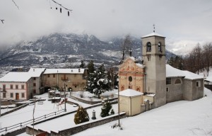 Arzo (frazione di Morbegno) sotto la neve