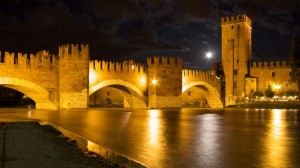 Castel Vecchio under the moonlight