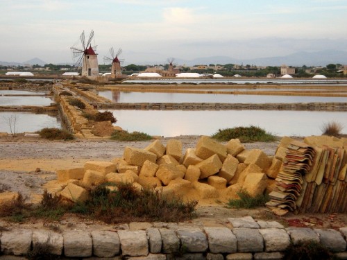 Marsala - i Mulini a vento delle Saline di Marsala Marsala - i Mulini a vento delle Saline di Marsala