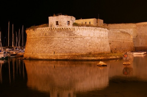 Gallipoli - Il Castello Angioino di Gallipoli di notte