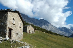 Alpe Solaz lungo la strada dell’Ablés