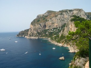 la scogliera di capri