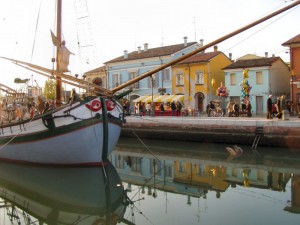 panorama del porto canale di cesenatico