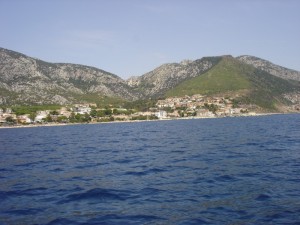 Cala Gonone - panorama dal mare
