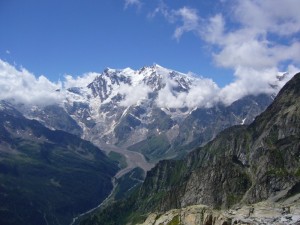 Il monte Rosa dal monte Moro