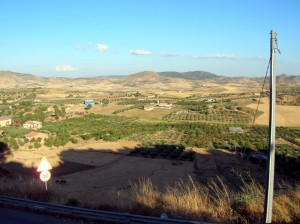 Barrafranca, veduta dal belvedere