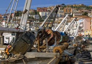 Porto Santo Stefano con i tipici pescherecci.