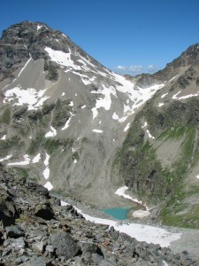 Lago di S.Grato dalla forcella du Brè