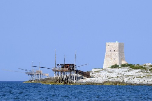 Vieste - Torre di Porticello e trabucchi