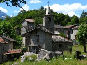 Il piccolo borgo di San Giorgio in val Codera