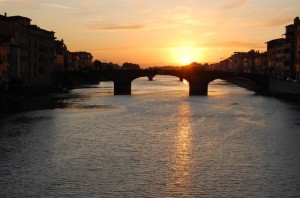 Tramonto sull’Arno