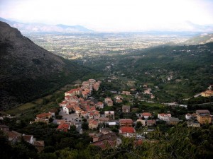 Visuale di Esperia da Roccaguglielma