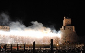 Incendio al castello svevo - Termoli