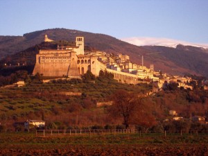 Assisi: winter sunset