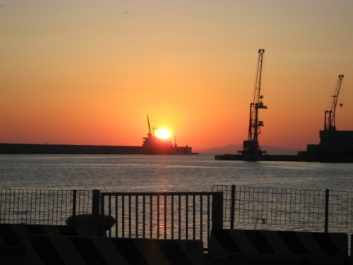 Civitavecchia - Tramonto al porto di Civitavecchia