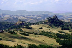 Panorama dalla rupe di Canossa