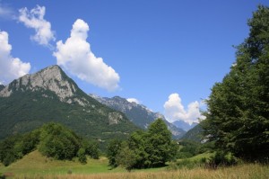 Uno sguardo verso i monti