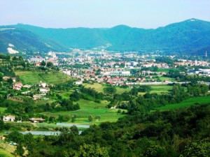 Cenate sotto visto dall’alto.