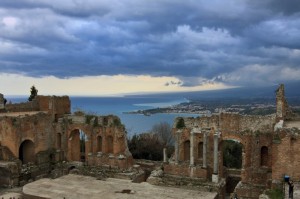 Giardini Vista dal Teatro greco di Taormina