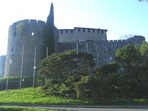 tramonto al castello