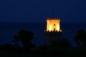 La notte cala su Torre Cerrano