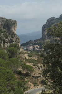 Panorama di Ulassai dalle grotte di Su Marmuri