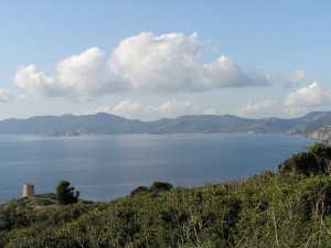 Panorama e torre di Piscinnì