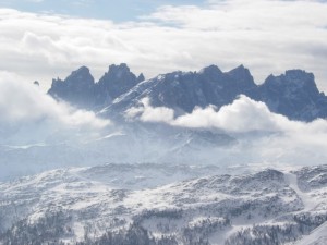 Le pale di San Martino dal passo San Pellegrino