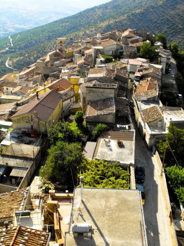 Castelcivita - I tetti di Castelcivita dalla torre angioina