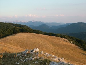 panorama sui monti Simbruini