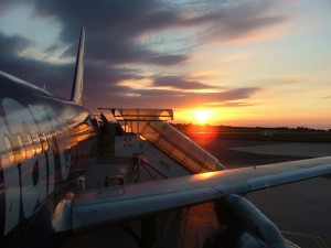 Tramonto dietro le “ali” !!!