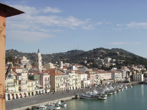 Imperia - vista dalla gru portuale sul porto di Oneglia Imperia - vista dalla gru portuale sul porto di Oneglia
