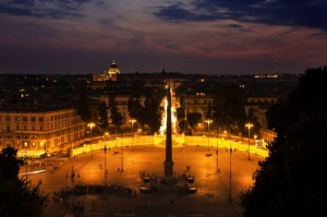 L’imbrunire dal Pincio