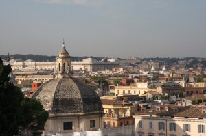 tetti e cupole di Roma visti dal Pincio, 25set2009, (2)