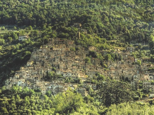 Serrone - Vista del paese da basso