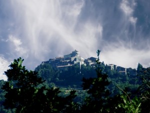 Vista da basso di Capranica Prenestina