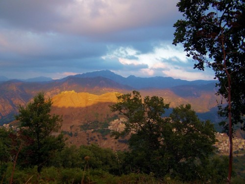 Tripi - tramonto sul castello Tripi - tramonto sul castello