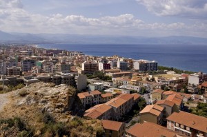panorama di Milazzo dal torrione del castello