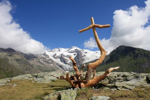 Gressoney-La-Trinité - Sant'Anna all'Alpe e il Monte Rosa