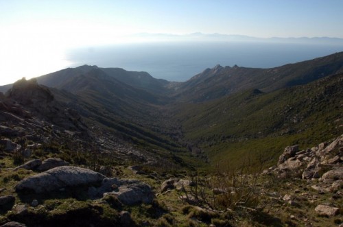 Marciana - La Valle di Pomonte con vista sulla Corsica