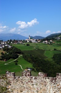 Panorama di Fiè allo Sciliar da Castel Presule